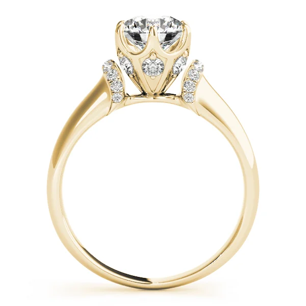 Solitaire Cluster Sides Engagement Rings - Image 6