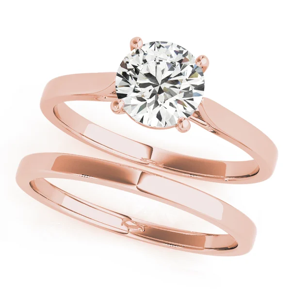 Solitaire Cathedral Engagement Ring - Image 9