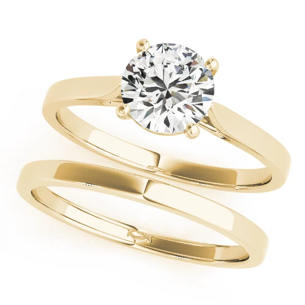 Solitaire Cathedral Engagement Ring - Image 6