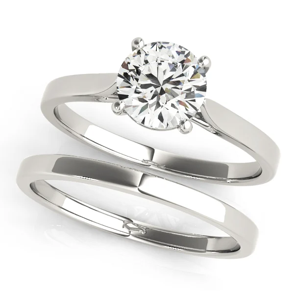 Solitaire Cathedral Engagement Ring - Image 3