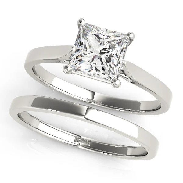 Solitaire Cathedral Engagement Ring - Image 3
