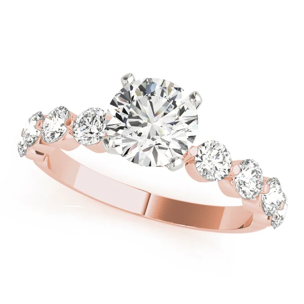 Single Row Prong Engagement Ring - Image 7