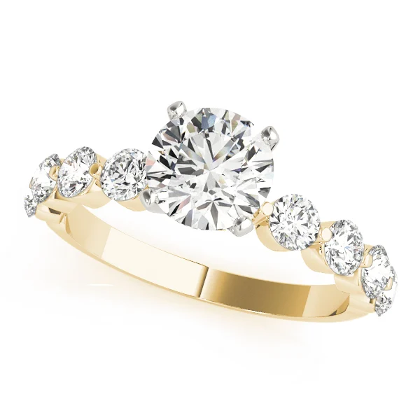 Single Row Prong Engagement Ring - Image 4