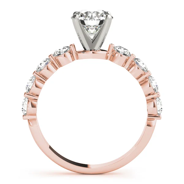 Single Row Prong Engagement Ring - Image 8