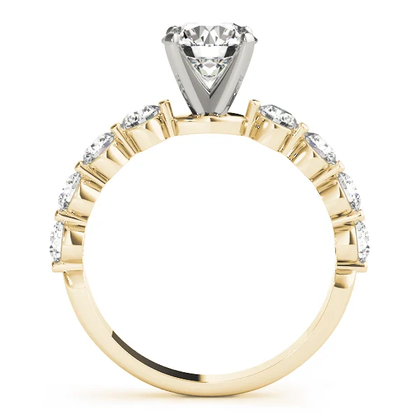 Single Row Prong Engagement Ring - Image 5