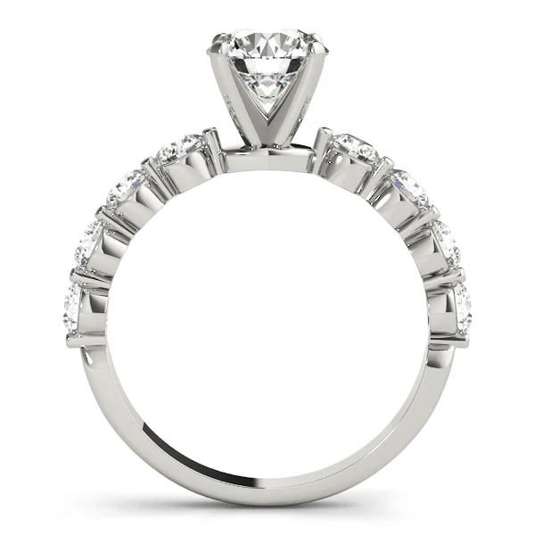 Single Row Prong Engagement Ring - Image 2