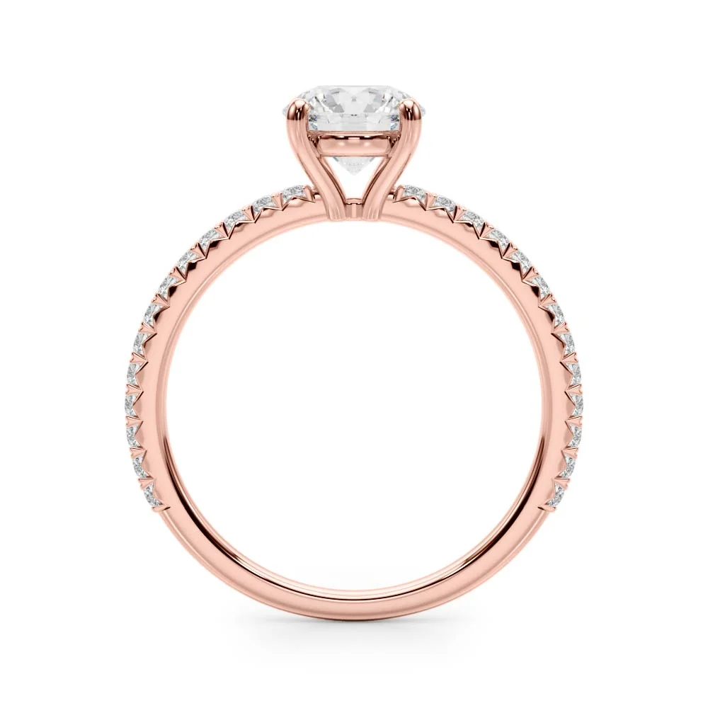 Single Row Round Engagement Ring - Image 12