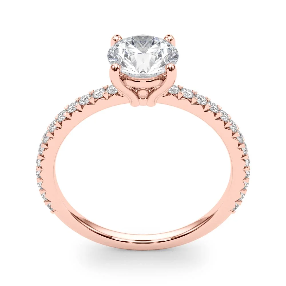 Single Row Round Engagement Ring - Image 15