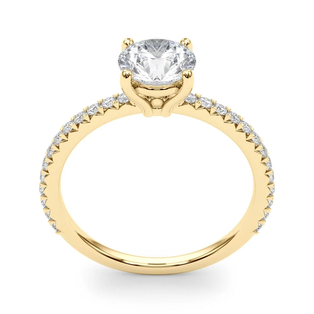Single Row Round Engagement Ring - Image 10