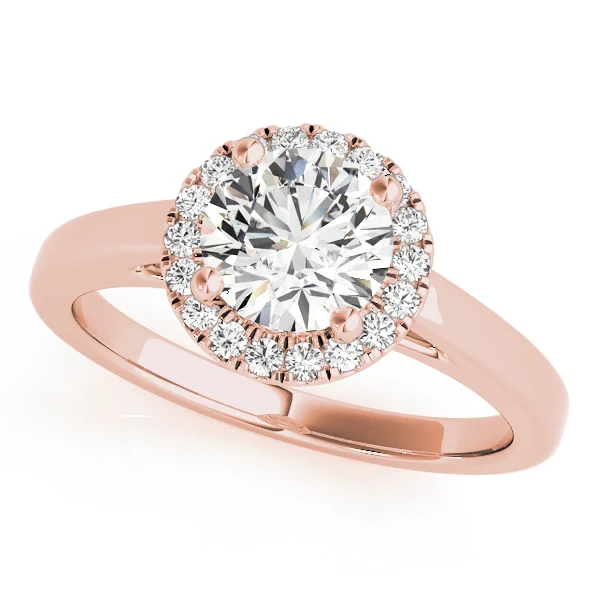 ROUND HALO ENGAGEMENT RING - Image 9