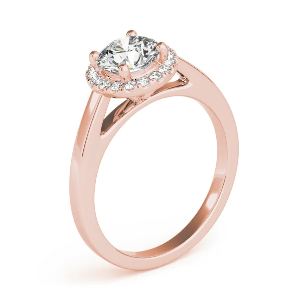 ROUND HALO ENGAGEMENT RING - Image 12