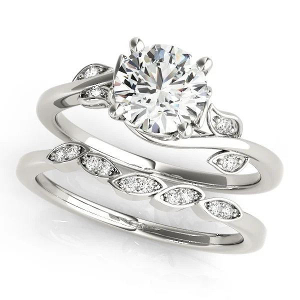 Floral Bypass Engagement Ring - Image 3