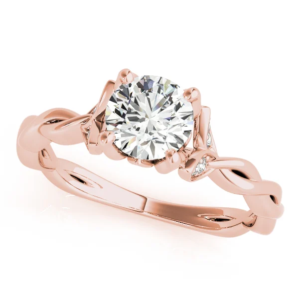 Round Twisting Engagement Ring - Image 9