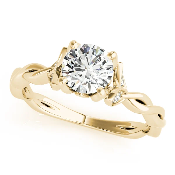 Round Twisting Engagement Ring - Image 5