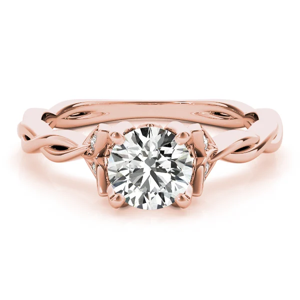 Round Twisting Engagement Ring - Image 12