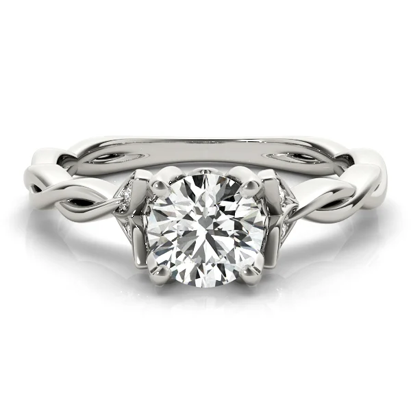 Round Twisting Engagement Ring - Image 4