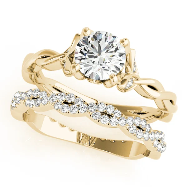 Round Twisting Engagement Ring - Image 7