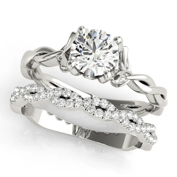 Round Twisting Engagement Ring - Image 3