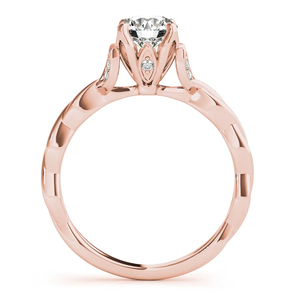 Round Twisting Engagement Ring - Image 10