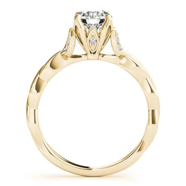 Round Twisting Engagement Ring - Image 6