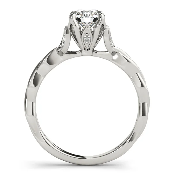 Round Twisting Engagement Ring - Image 2