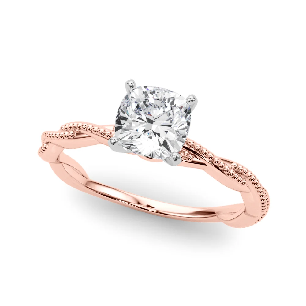 Twisting Milgrain Engagement Ring - Image 57