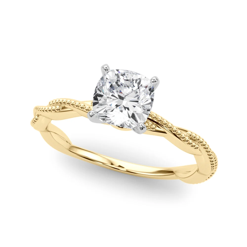 Twisting Milgrain Engagement Ring - Image 53