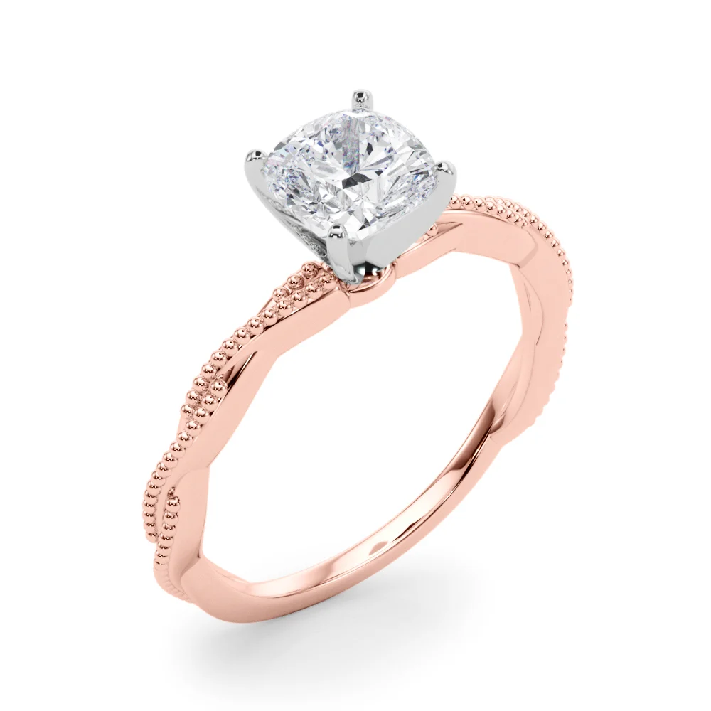 Twisting Milgrain Engagement Ring - Image 60