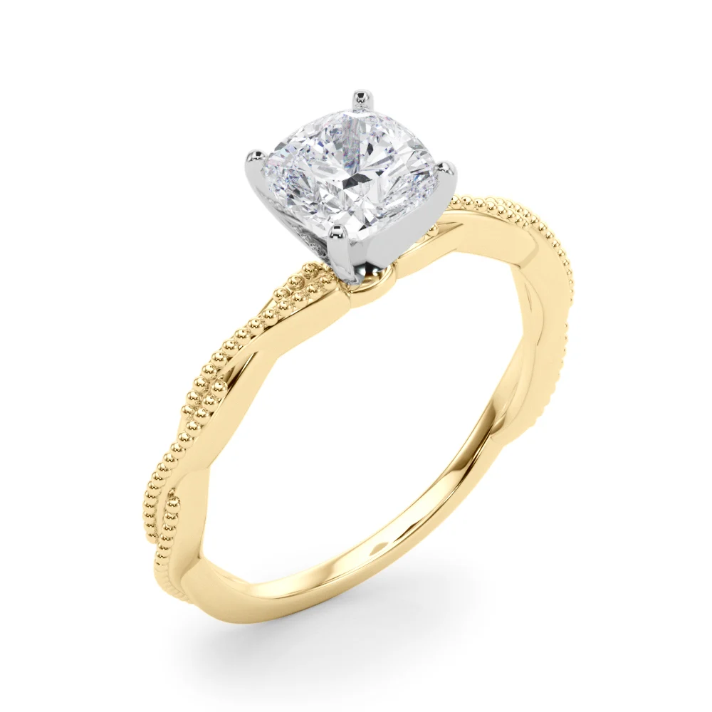 Twisting Milgrain Engagement Ring - Image 56