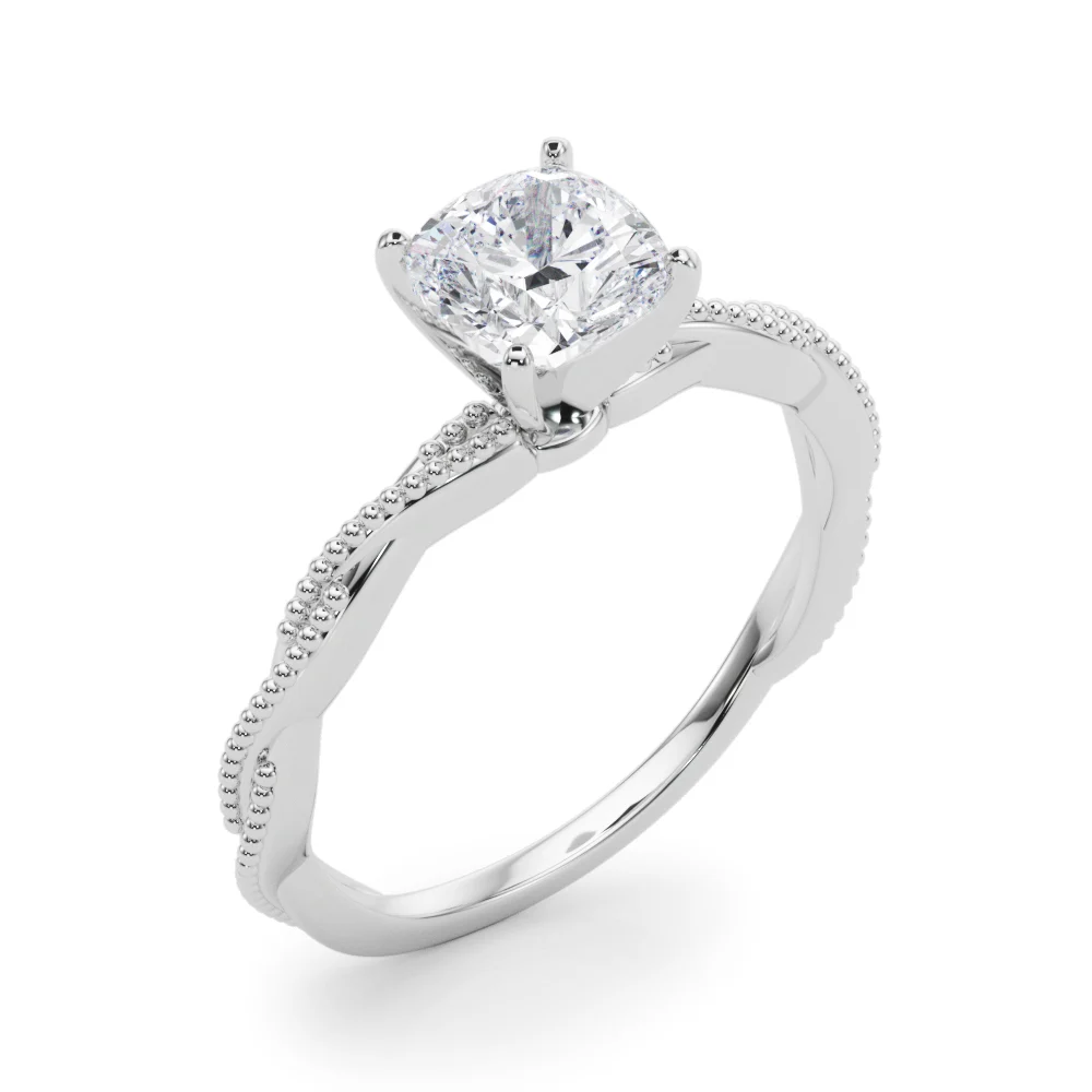 Twisting Milgrain Engagement Ring - Image 52