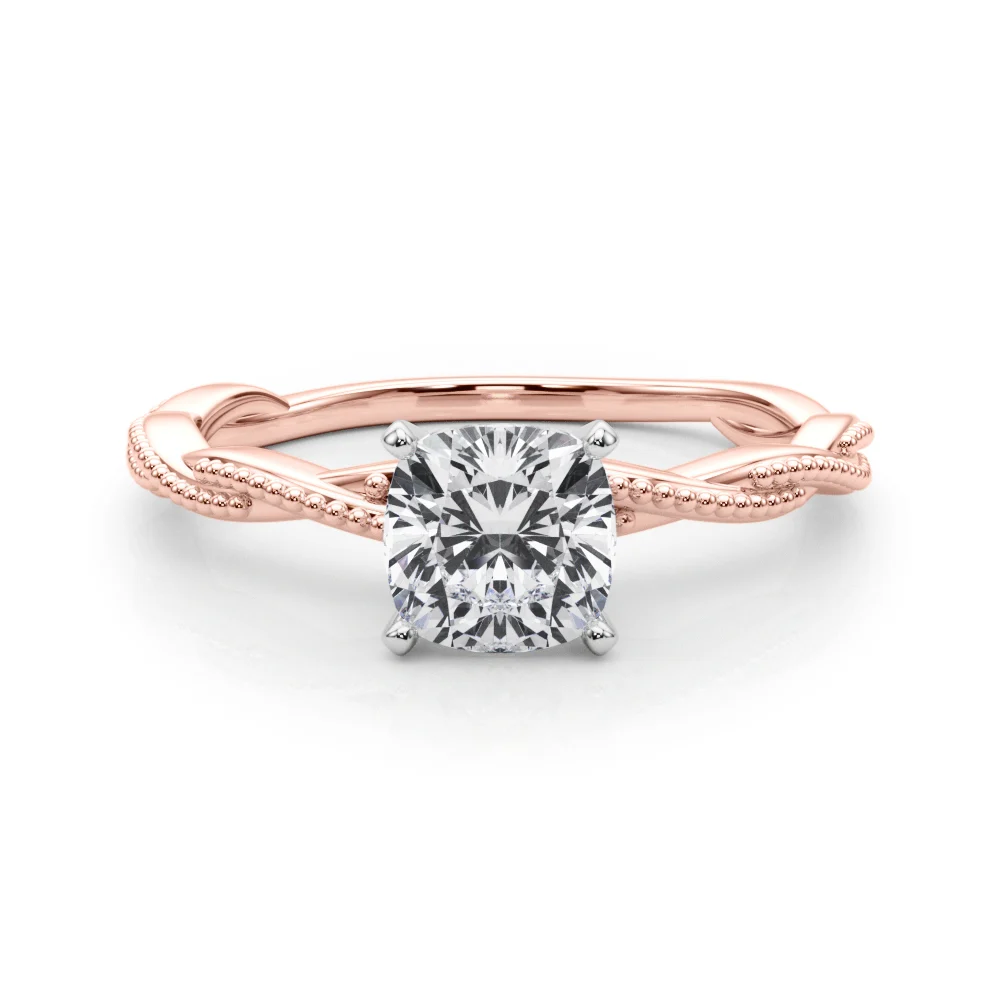 Twisting Milgrain Engagement Ring - Image 59