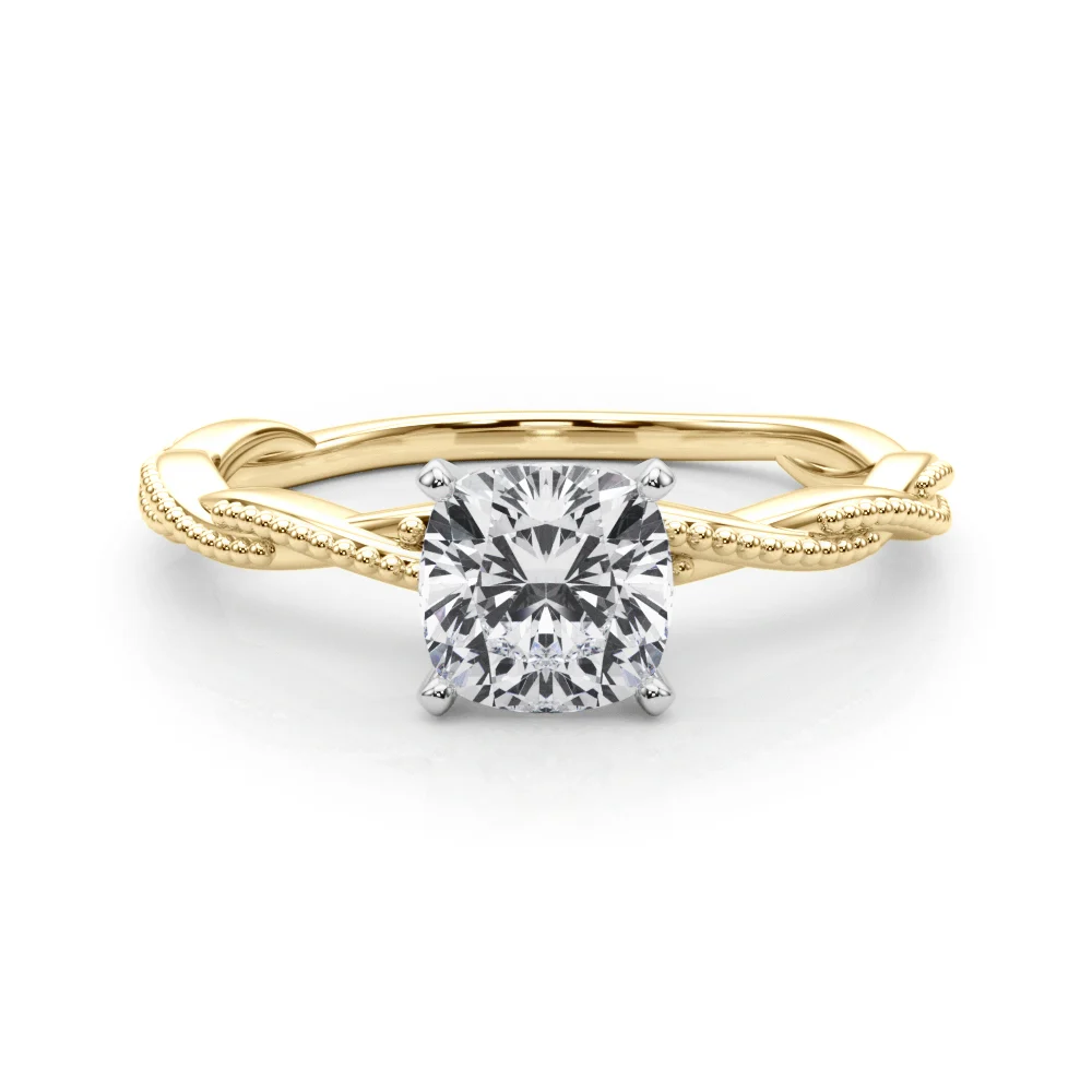 Twisting Milgrain Engagement Ring - Image 55