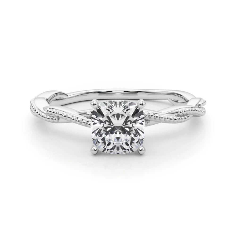 Twisting Milgrain Engagement Ring - Image 51