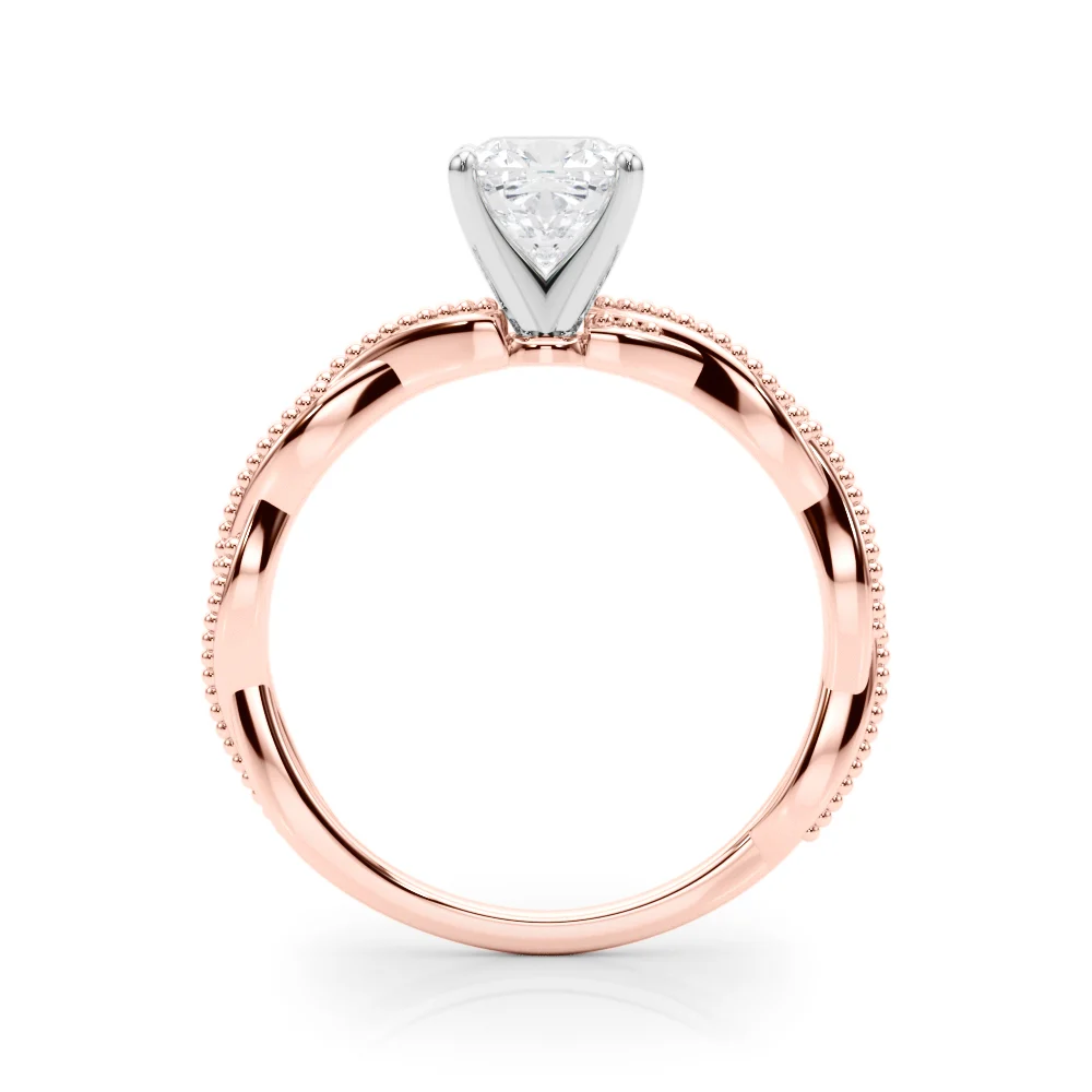 Twisting Milgrain Engagement Ring - Image 58