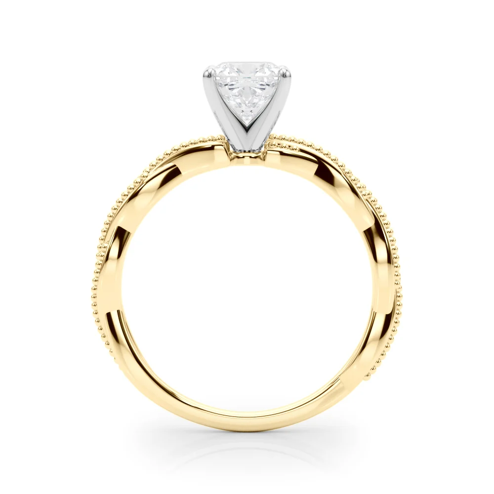 Twisting Milgrain Engagement Ring - Image 54