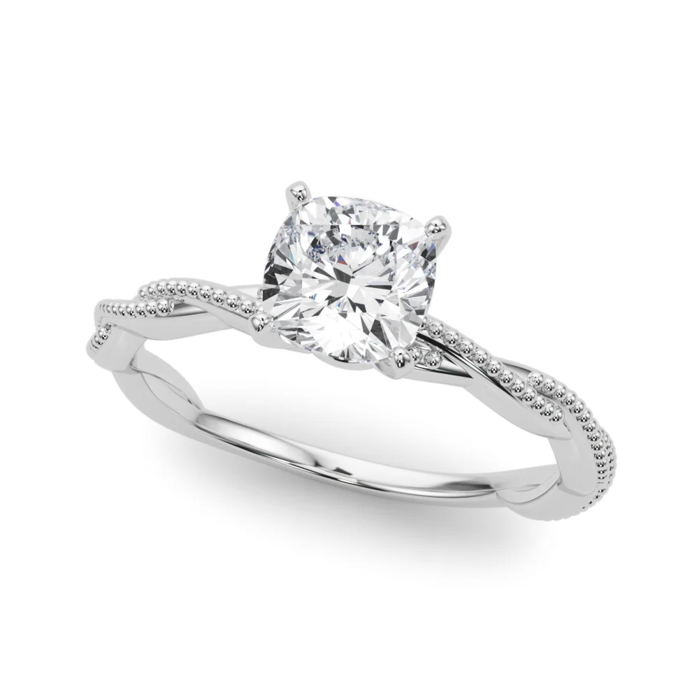 Twisting Milgrain Engagement Ring - Image 49