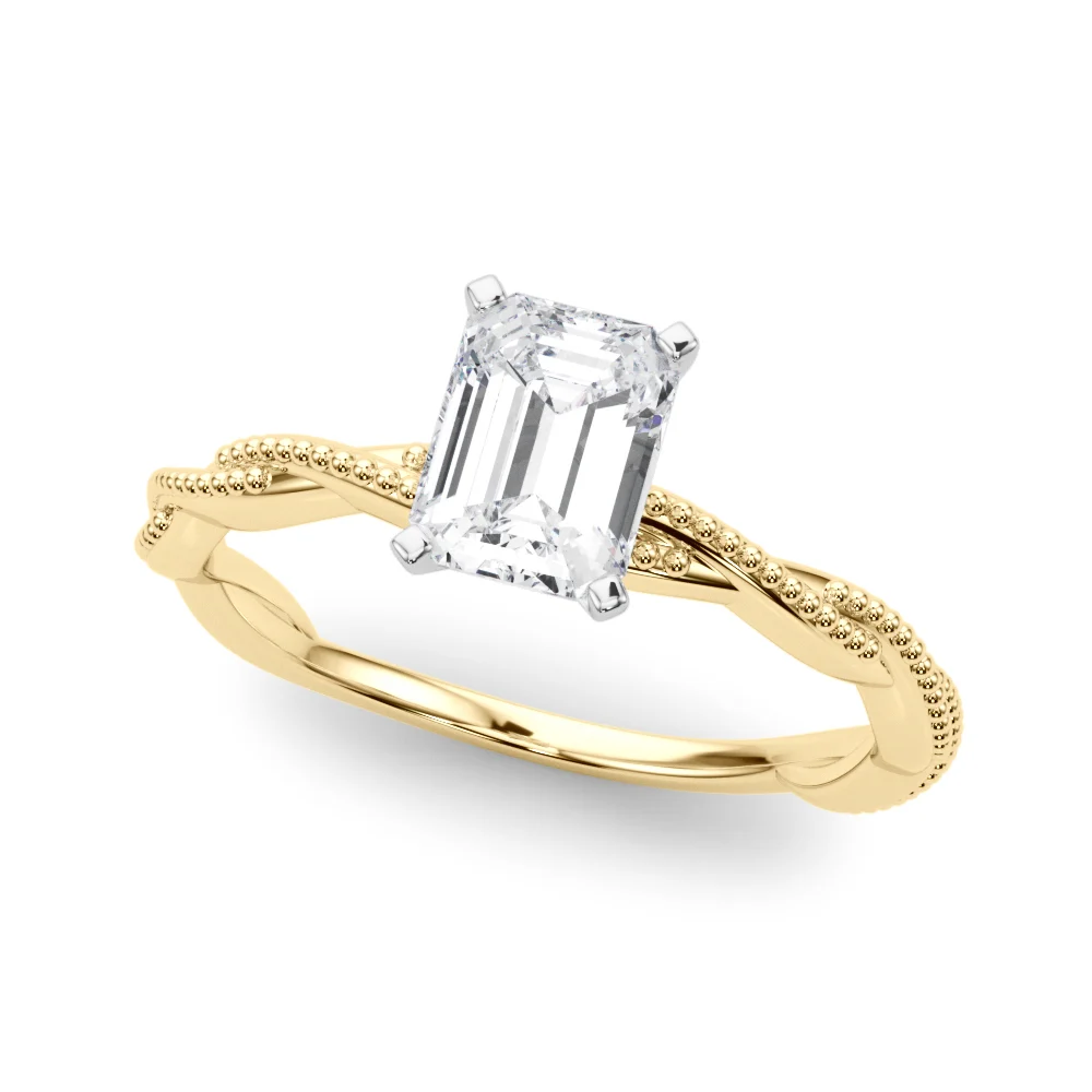 Twisting Milgrain Engagement Ring - Image 17