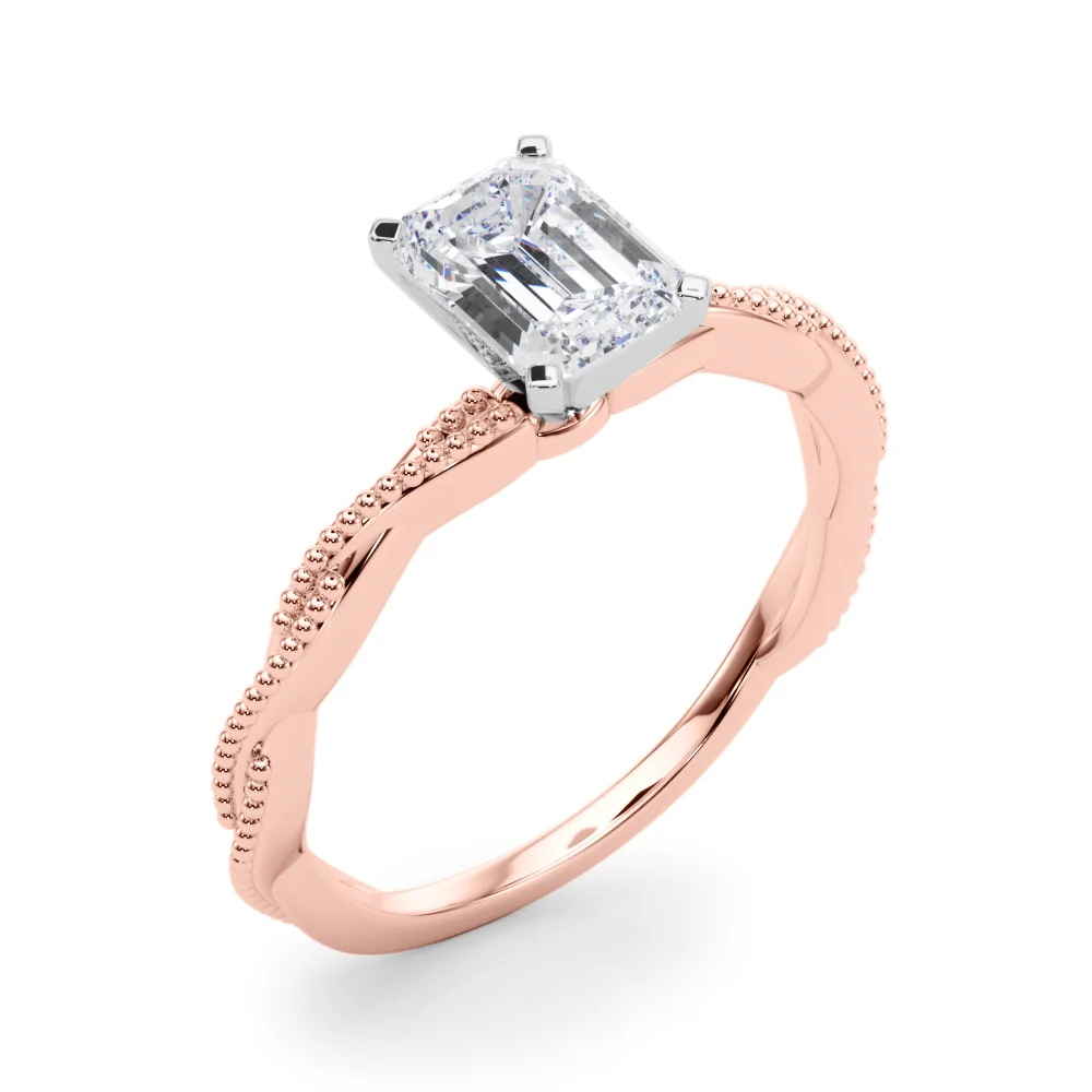 Twisting Milgrain Engagement Ring - Image 24