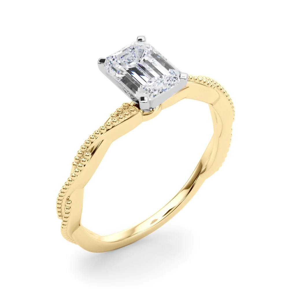 Twisting Milgrain Engagement Ring - Image 20