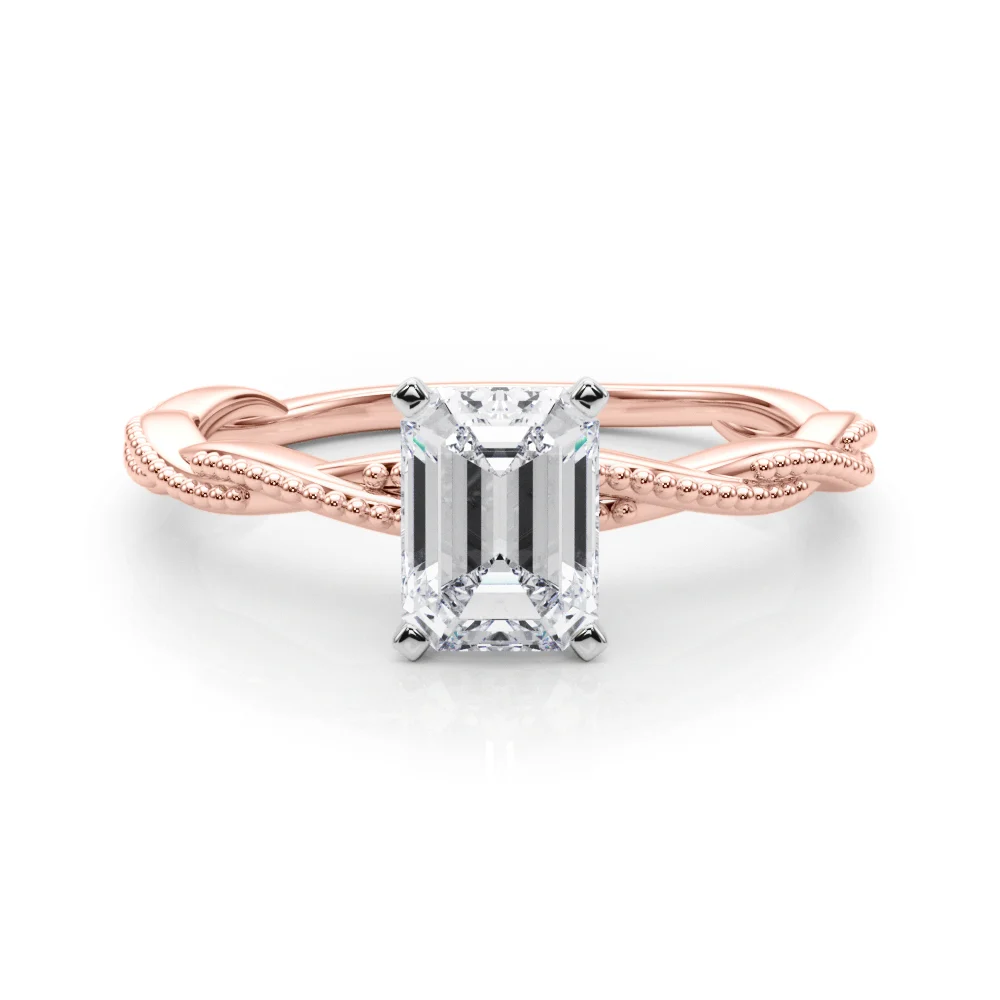 Twisting Milgrain Engagement Ring - Image 23