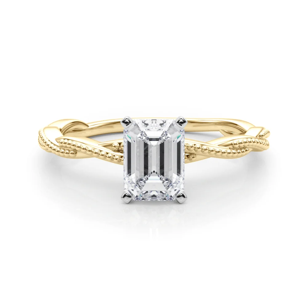 Twisting Milgrain Engagement Ring - Image 19