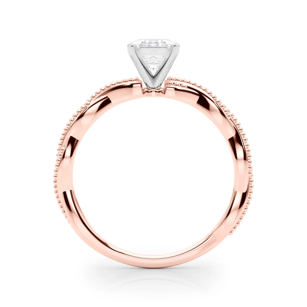 Twisting Milgrain Engagement Ring - Image 22