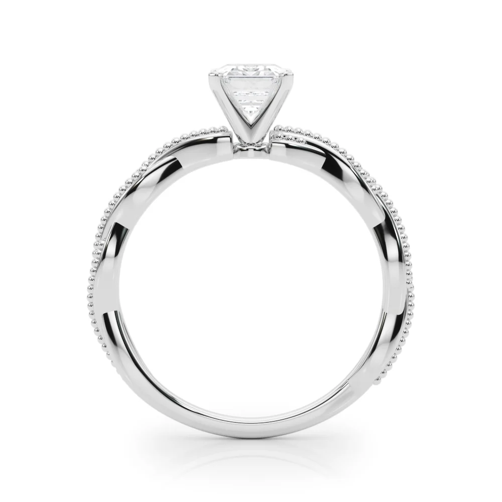 Twisting Milgrain Engagement Ring - Image 14