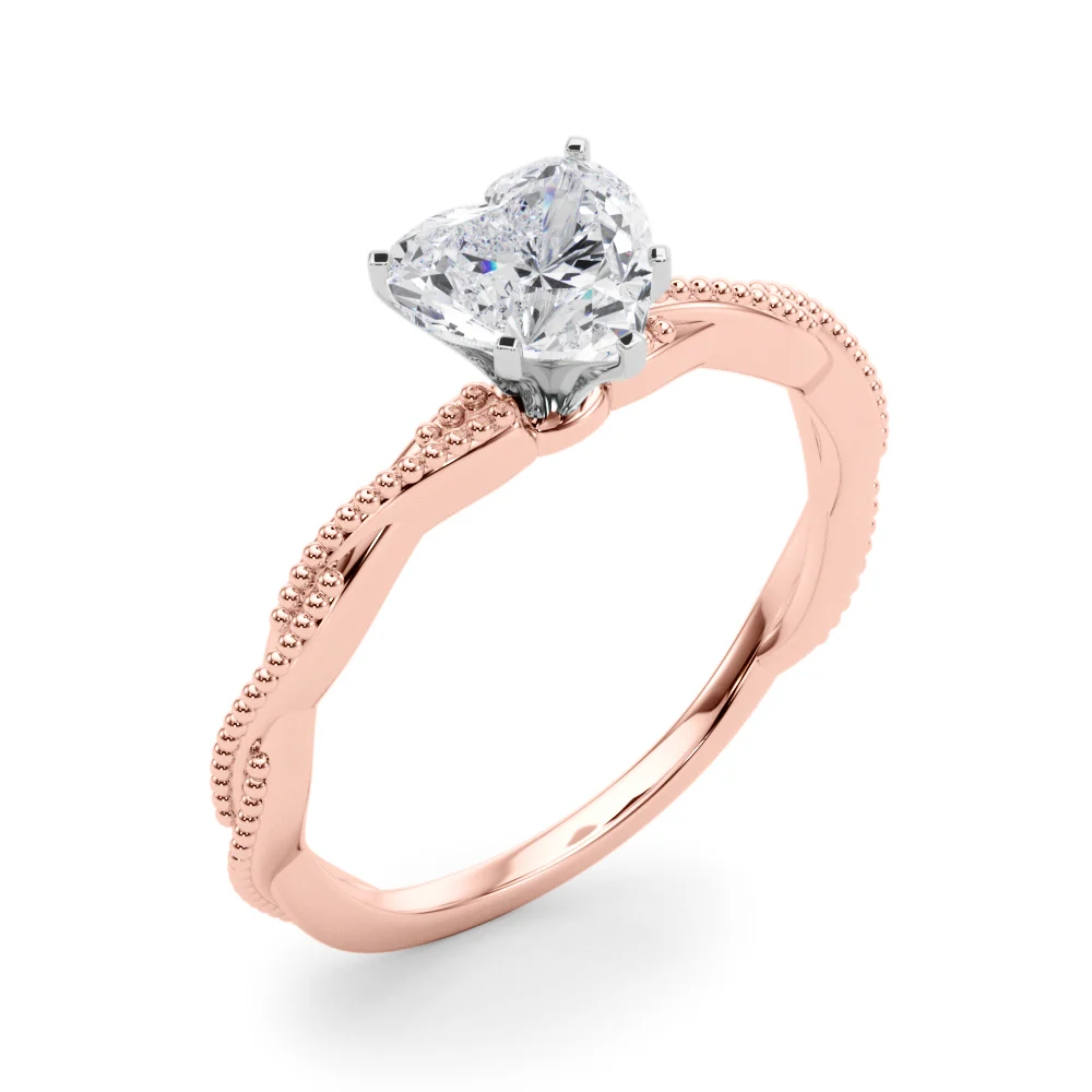 Twisting Milgrain Engagement Ring - Image 120