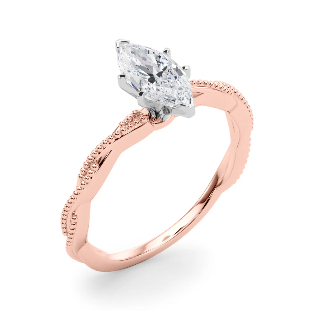 Twisting Milgrain Engagement Ring - Image 96