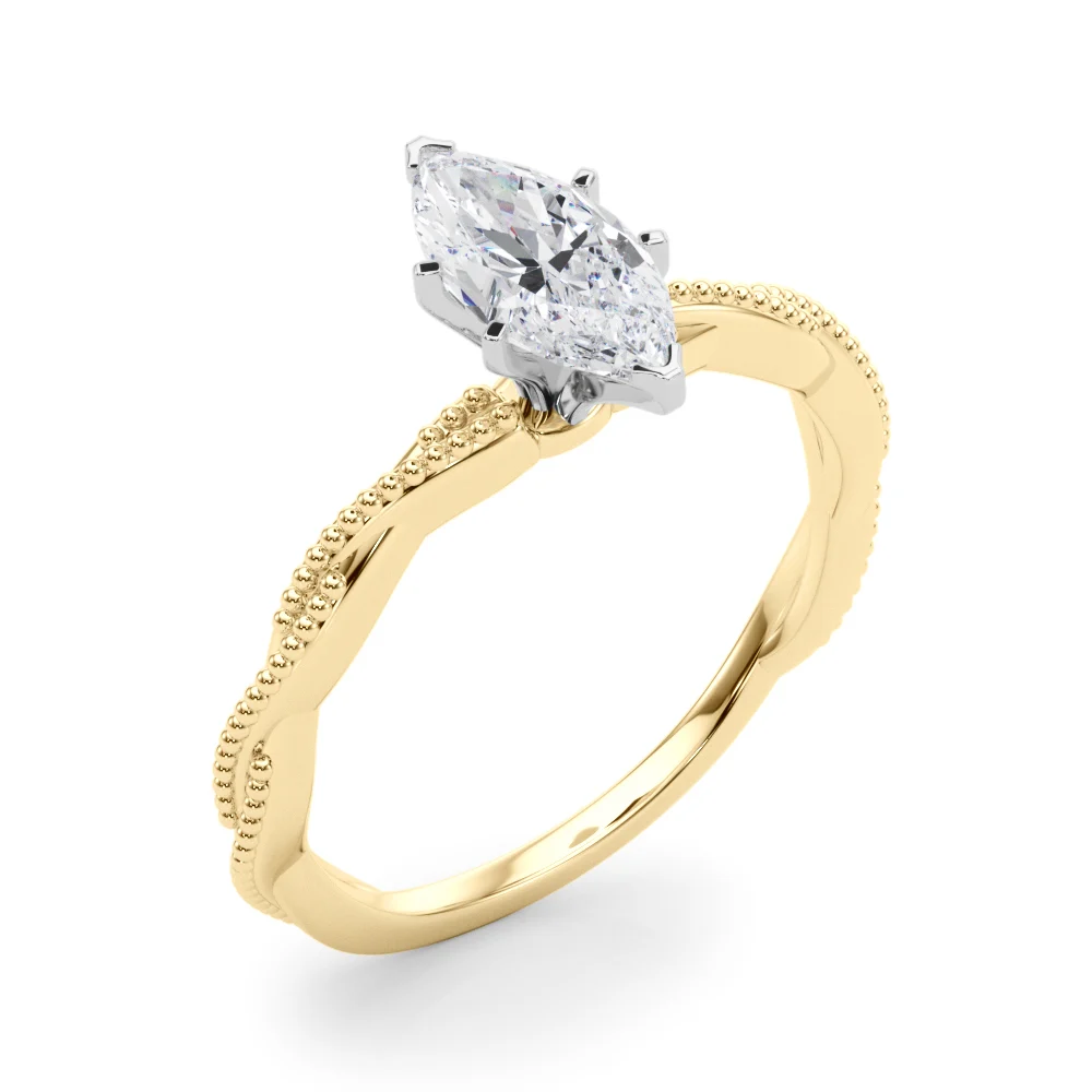 Twisting Milgrain Engagement Ring - Image 92