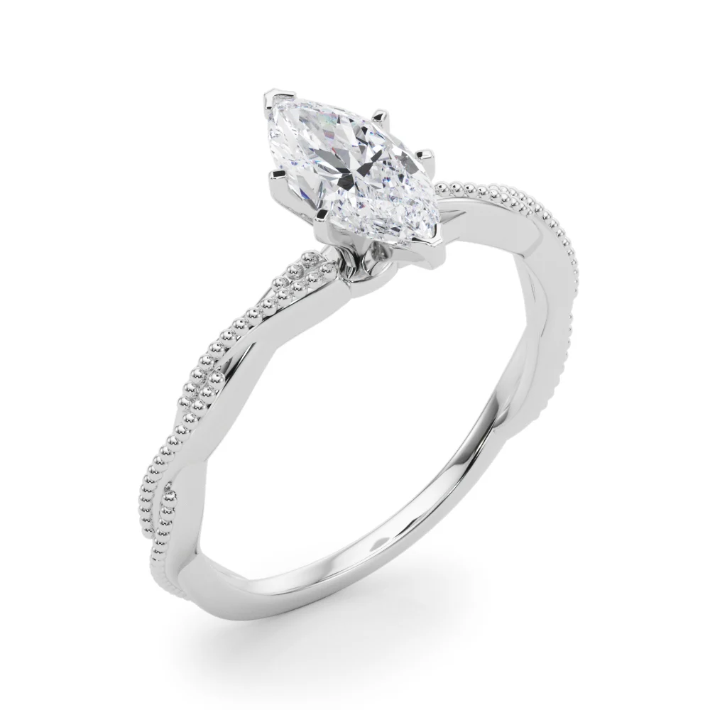 Twisting Milgrain Engagement Ring - Image 88