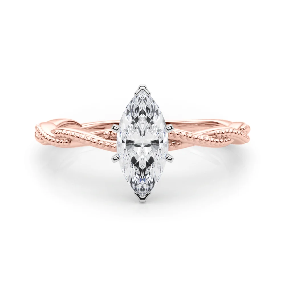 Twisting Milgrain Engagement Ring - Image 95