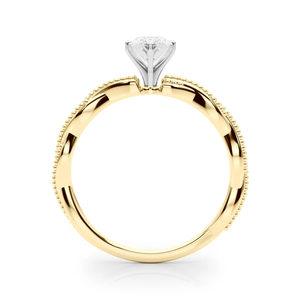 Twisting Milgrain Engagement Ring - Image 90