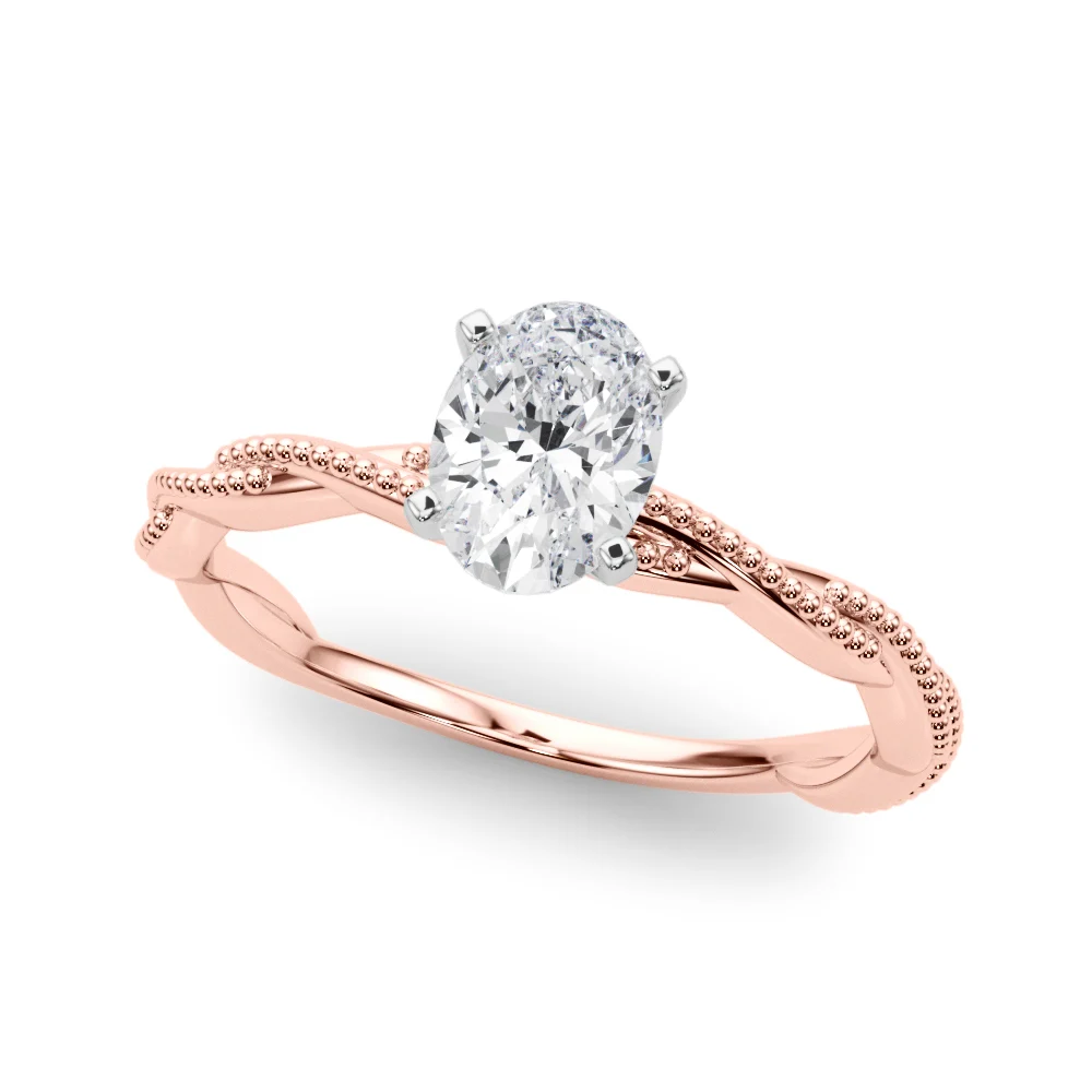 Twisting Milgrain Engagement Ring - Image 45